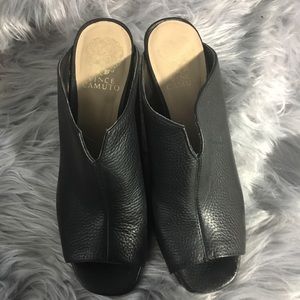 Vince Camuto- Black Chunky Heel - $48